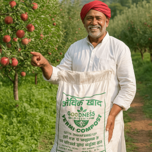 Vermicompost Fertilizer - Organic Manure for Garden | Buy Vermicompost Fertilizer in Wholesale | Goodness Organic | 50kg Vermicompost